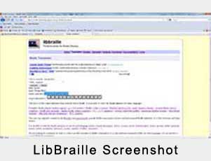 LibBraille Translator Screenshot